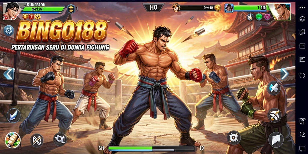 Gameplay mendebarkan BINGO188 dengan aksi Fighting yang intens.