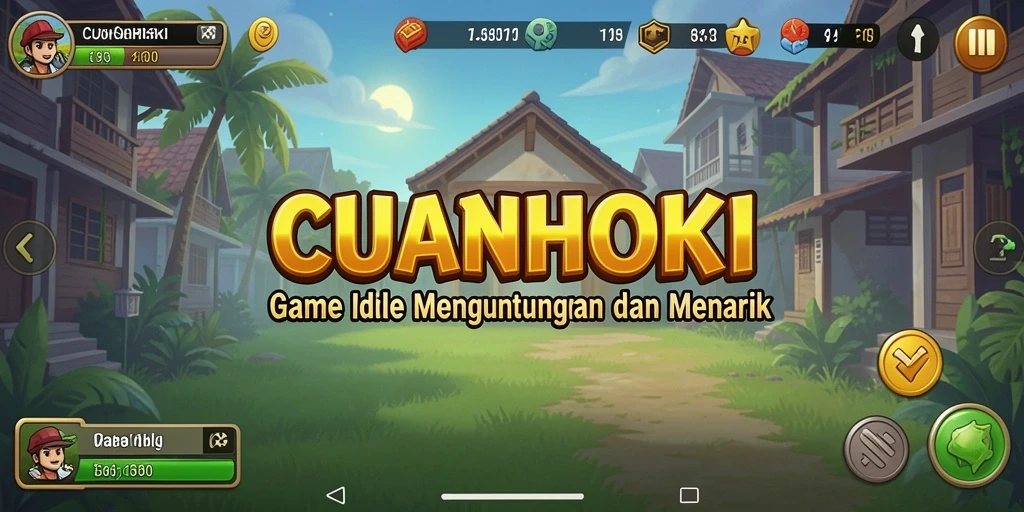 Tampilan gameplay <strong>CUANHOKI</strong> yang menarik dengan elemen Idle yang interaktif.