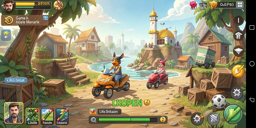 Screenshot LKOPEN menampilkan aksi gameplay Idle yang menarik dan interaktif.