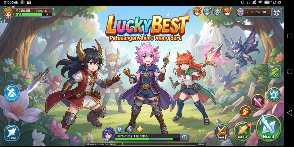 Tampilan menarik dari gameplay LUCKYBEST yang memukau dan seru.