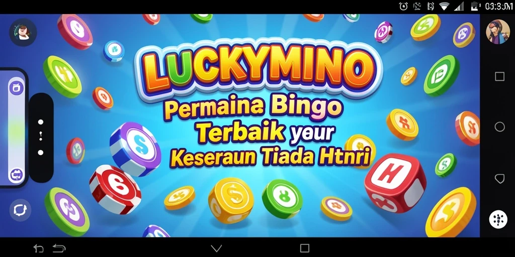 Screenshot gameplay Bingo LUCKYMINO yang menampilkan keseruan bermain.