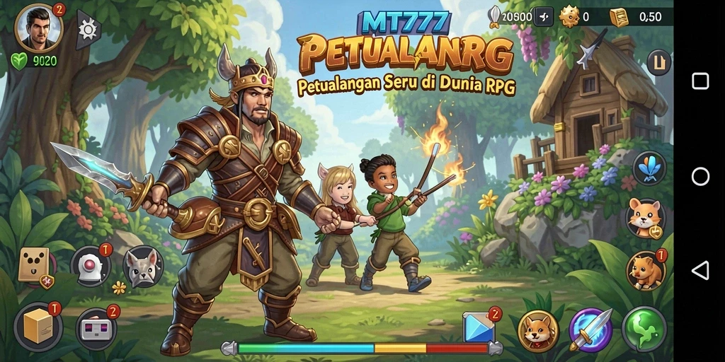 Screenshot gameplay MT777 menampilkan aksi seru di dunia RPG.