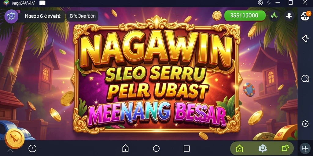 Screenshot gameplay NAGAWIN dengan simbol dan fitur menarik.