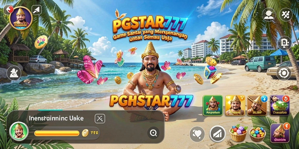 Tampilan gameplay PGSTAR777 yang cerah dan penuh warna.