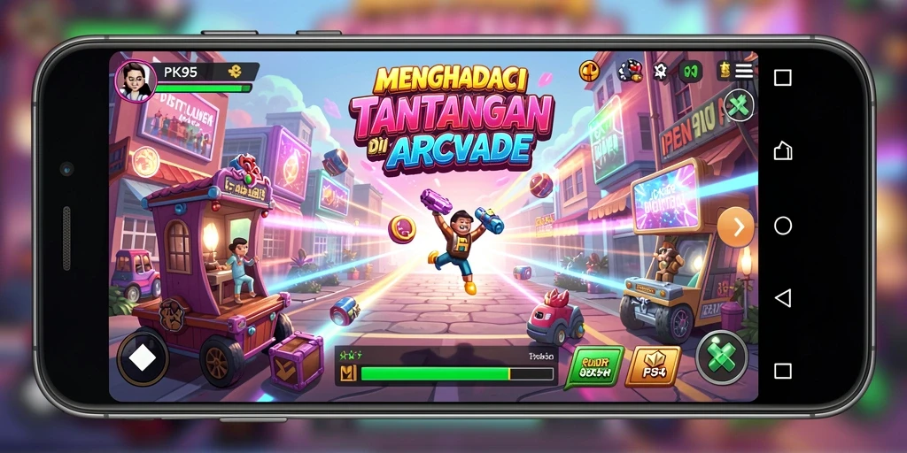 Tampilan menarik dari gameplay PK95 yang penuh tantangan.