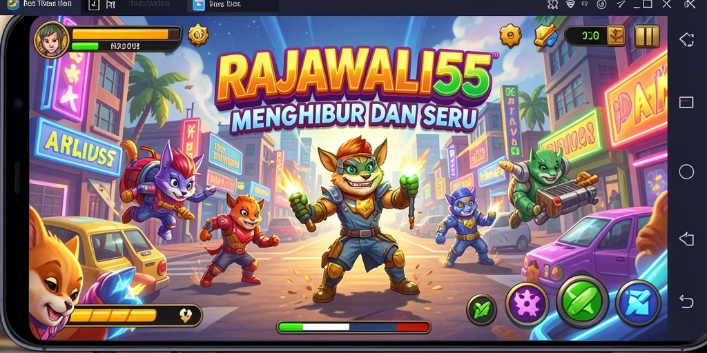 Tampilan gameplay seru di RAJAWALI55 dengan grafis menawan.