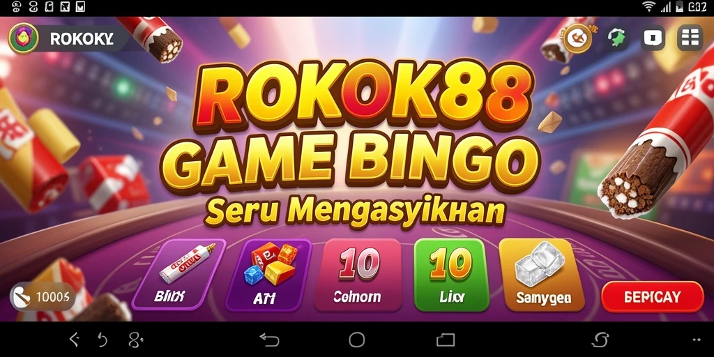 Screenshot ROKOK88 menampilkan gameplay Bingo yang seru dan interaktif.