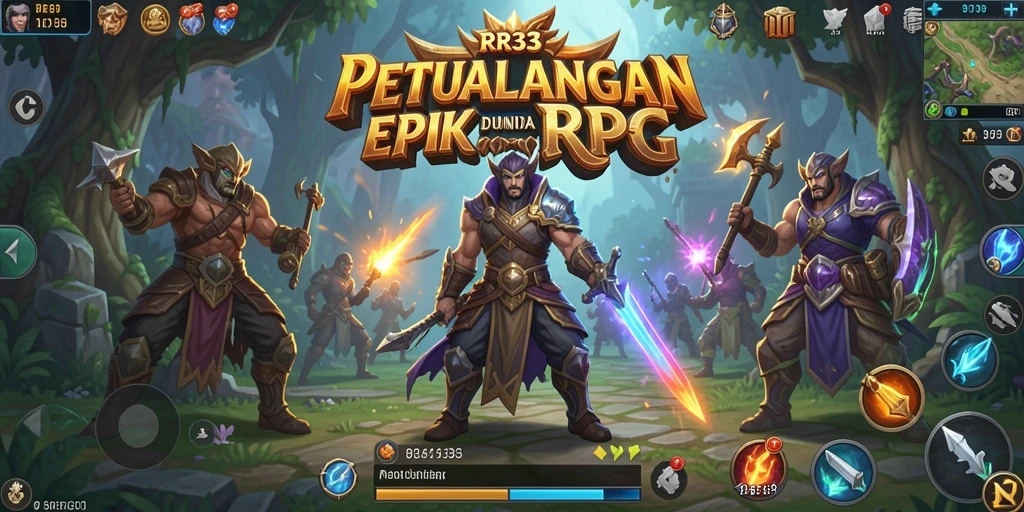 Tampilan gameplay RR33 yang menakjubkan dengan pertarungan epik.