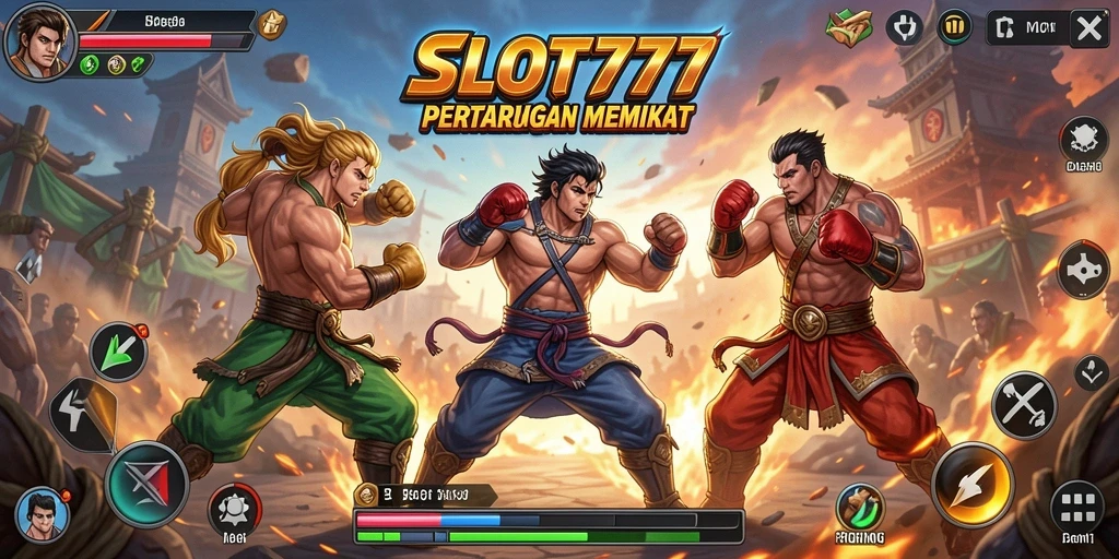 Tangkapan layar dari pertandingan seru dalam SLOT777.