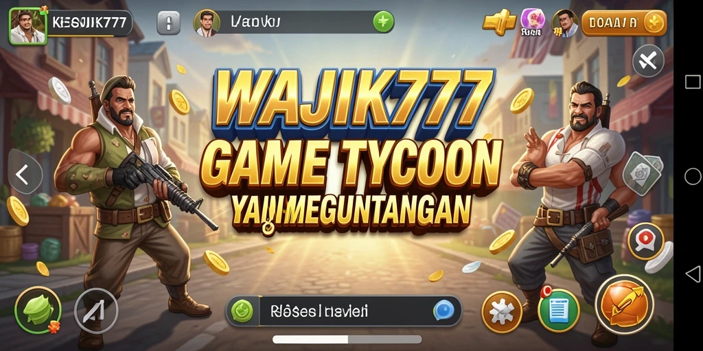Tampilan gameplay seru WAJIK777 dalam membangun bisnis Tycoon.