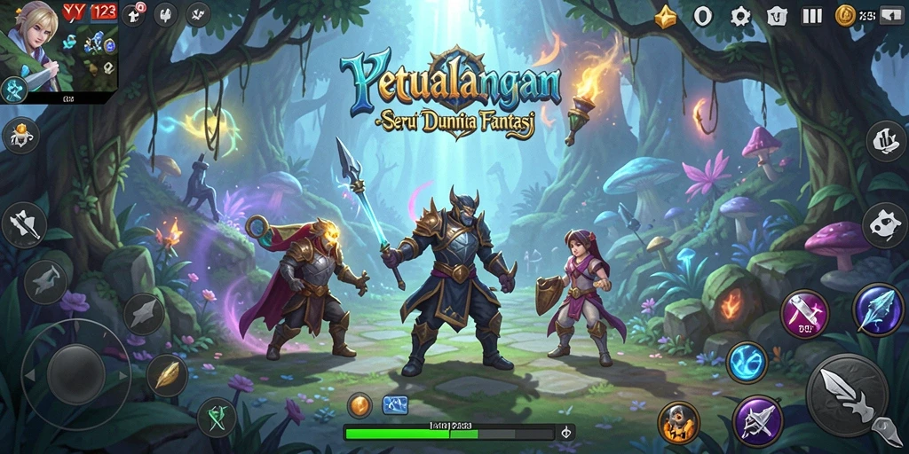 Screenshot gameplay YY123 yang menampilkan petualangan mendebarkan.