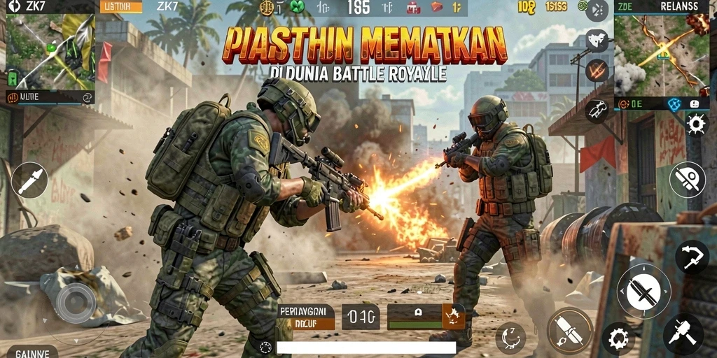 Gameplay menarik ZK7 dalam pertarungan Battle Royale.