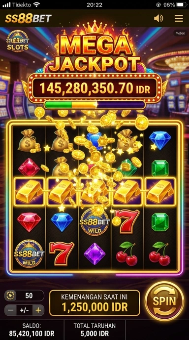 Menu navigasi yang jelas dalam aplikasi ss88bet.